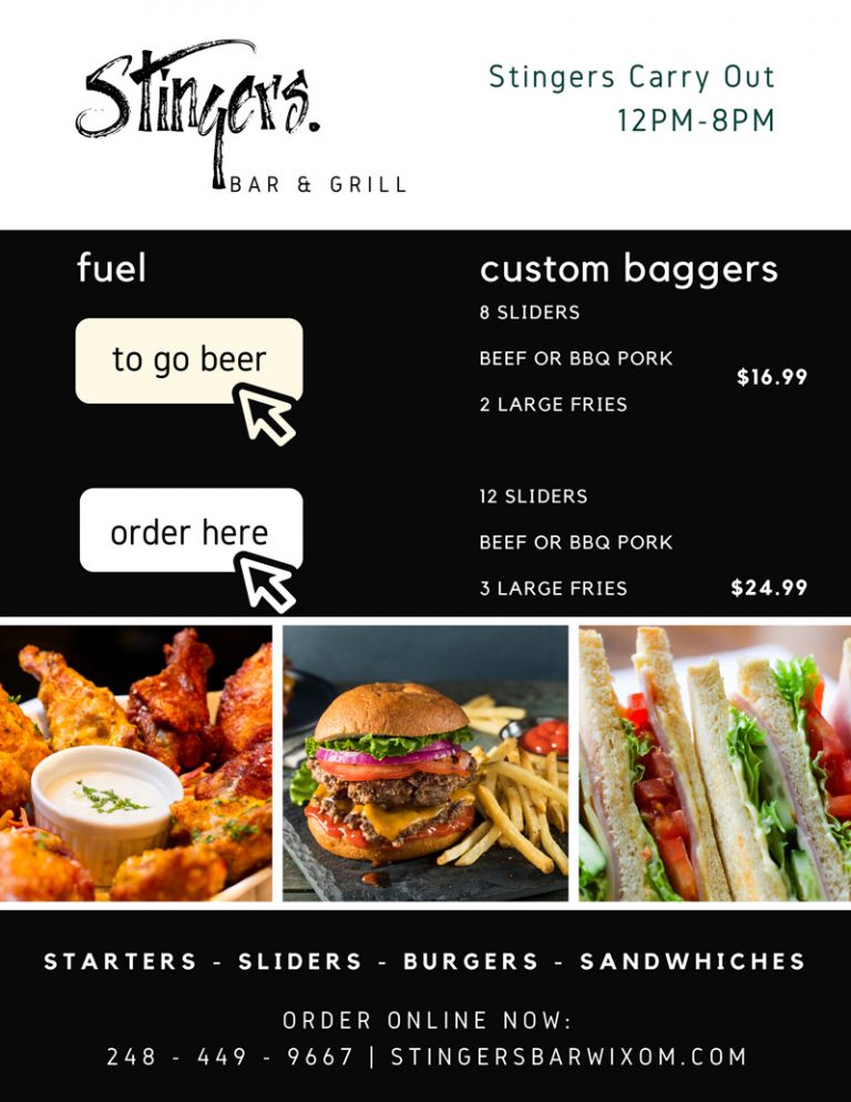 Our Menu - Stingers Bar and Grill